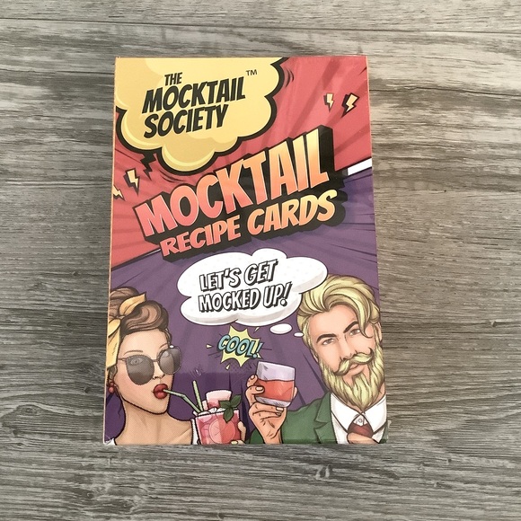 Mocktail Society Recipe Cards 50 Premium Non-Alcoholic for Cocktails - Picture 1 of 2